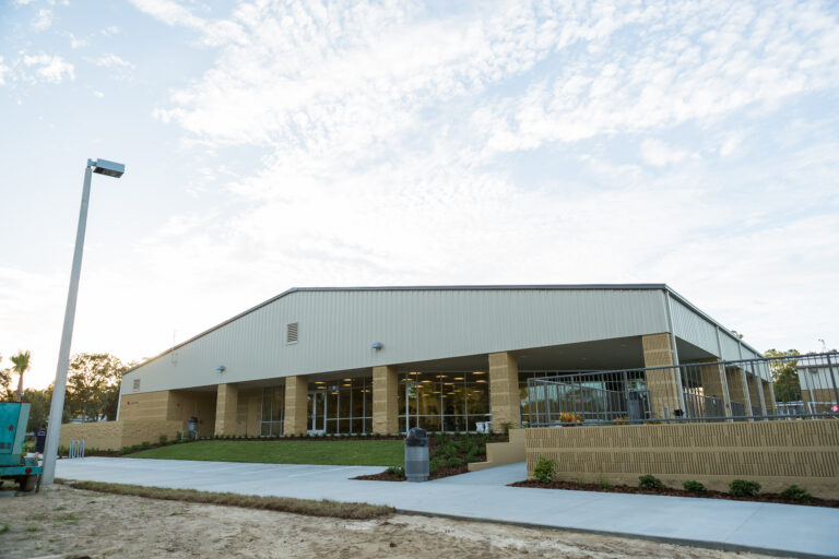 Exterior of commercial facility built by Curington Contracting in Florida