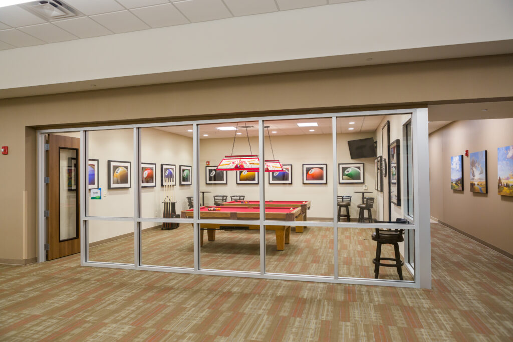 Commercial meeting and gathering space built by Curington Contracting in Florida