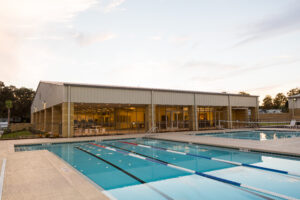 Commercial swimming pool facility built by Curington Contracting in North Central Florida