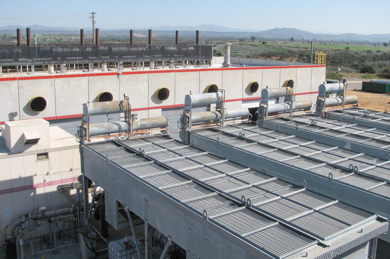 Industrial water treatment or wastewater facility under construction